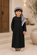 KIDS TRADITIONAL BLACK EMIRATI THOBE