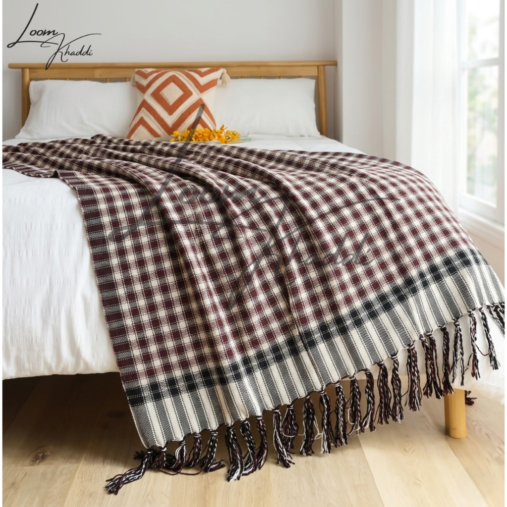 Pure Cotton Khais (کھیس) Throw