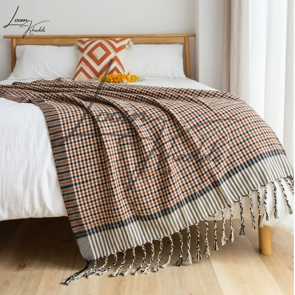 Pure Cotton Khais (کھیس) Throw