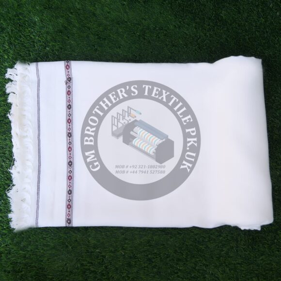 Pure white Wool Shawl For Men